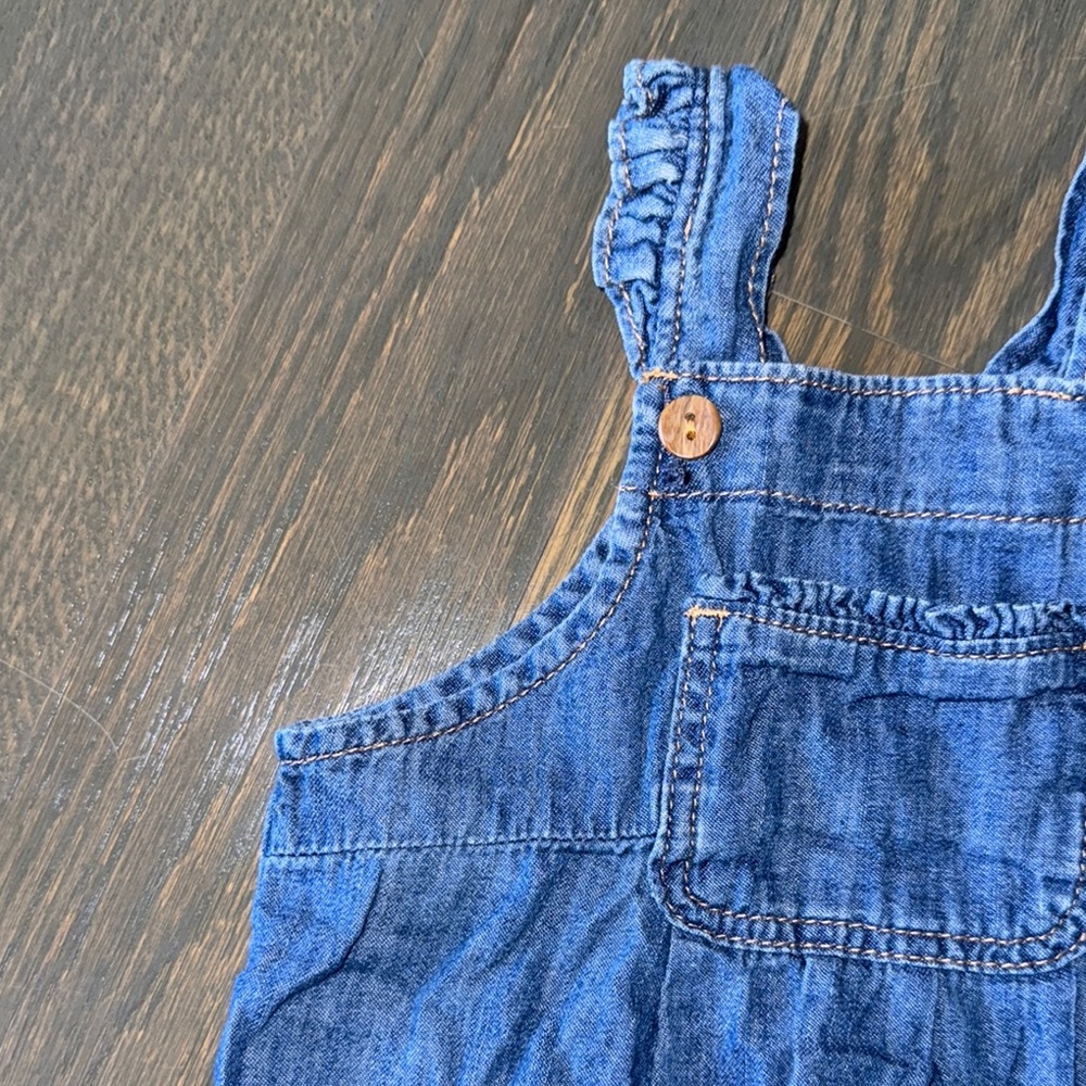 Gap Denim Blue Kids Overalls | 6-12M - Picture 2 of 6